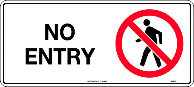 Prohibition Sign - No Entry  Poly