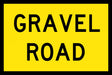 Boxed Edge Sign - Gravel Road