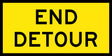 Boxed Edge Sign - End Detour