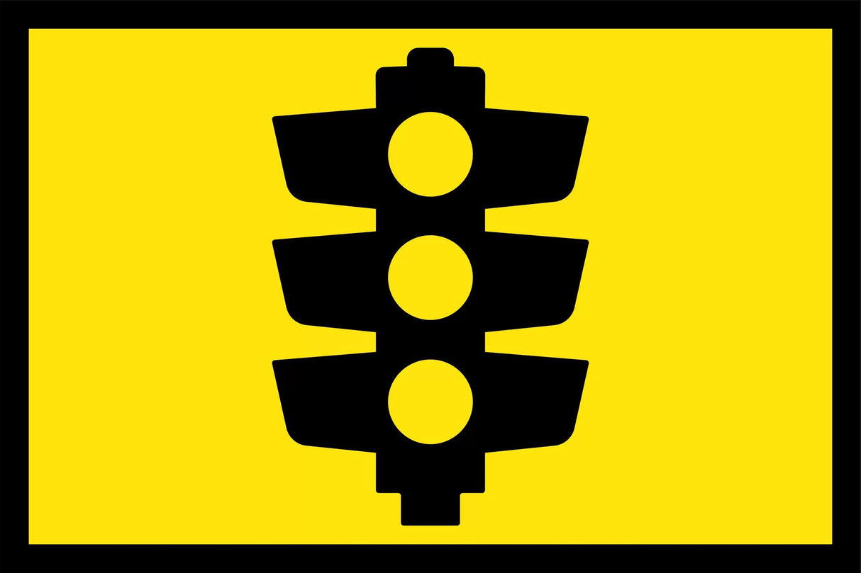 Boxed Edge Sign - Signals Ahead