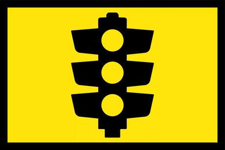 Boxed Edge Sign - Signals Ahead