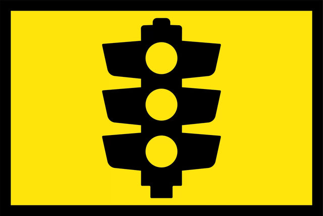 Boxed Edge Sign - Signals Ahead