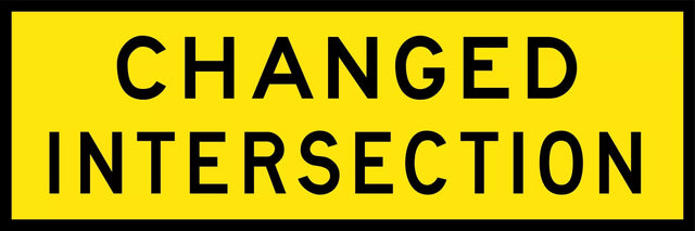 Boxed Edge Sign - Changed Intersection