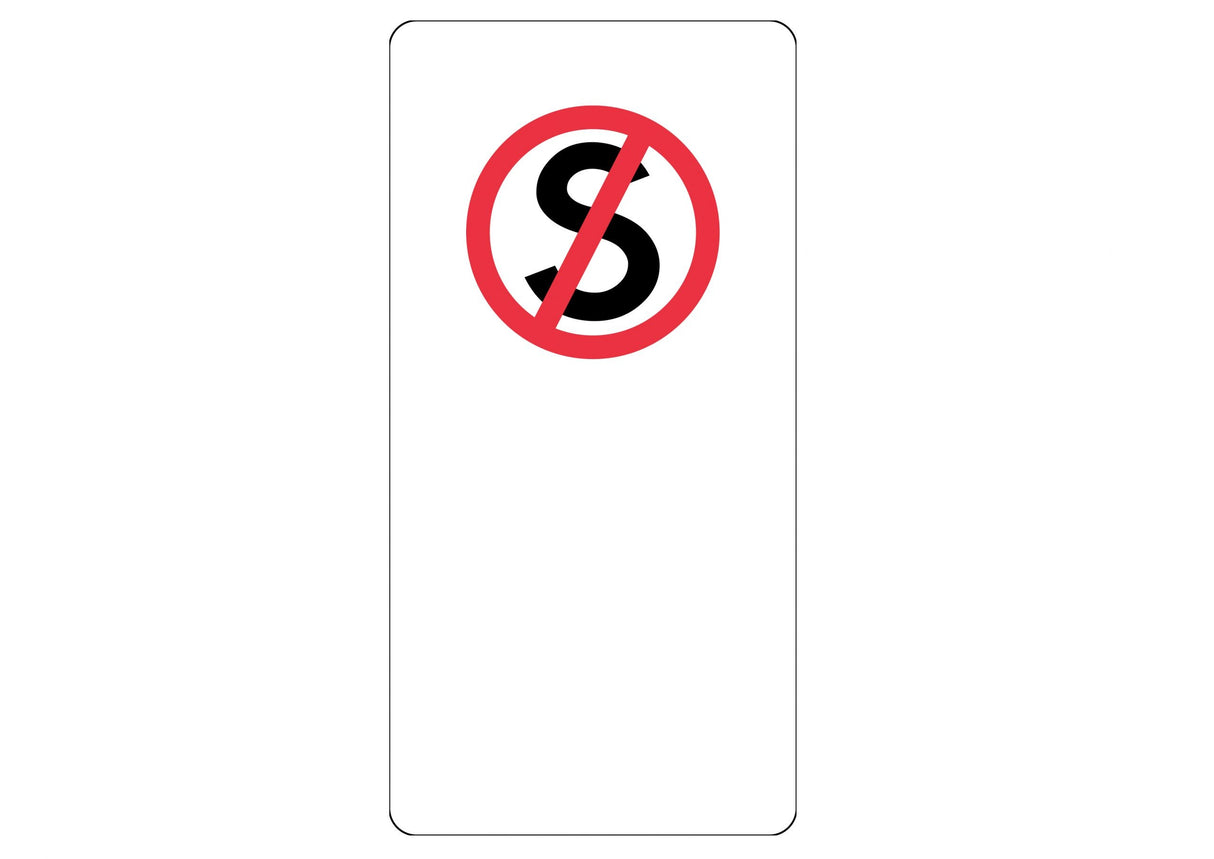 Parking Sign - No Standing  Aluminium