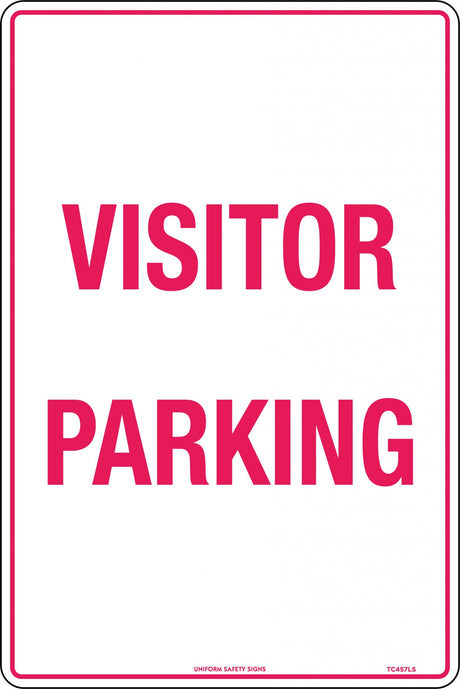 Road Sign - Visitor Parking   Metal