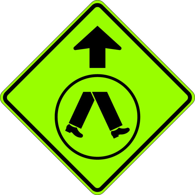 Road Sign - Pedestrians Ahead Class 1 Aluminium