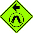 Road Sign - Pedestrian Crossing Left  Class 1 Aluminium