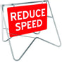 Swing Stand Signage - Reduce Speed