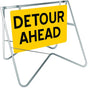 Swing Stand Signage - Detour Ahead