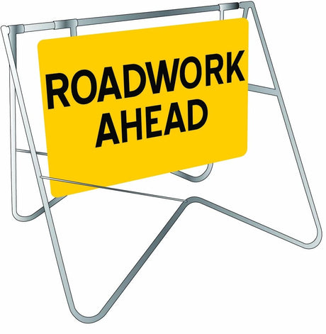 Swing Stand Signage - Roadwork Ahead