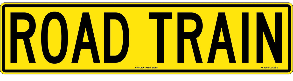 Vehicle Sign - Road Train  Class 2 Metal