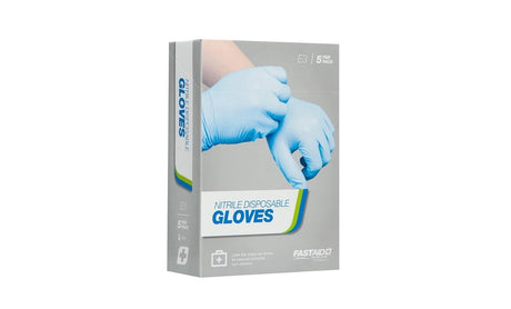 Nitrile Disposable Gloves, Large Pairs, 5pk