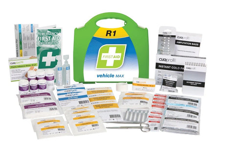 R1 Vehicle Max First Aid Kit, Plastic Portable