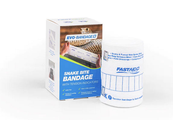 Evo-Bandage Premium Snake Bite Bandage, 10cm, Latex Free