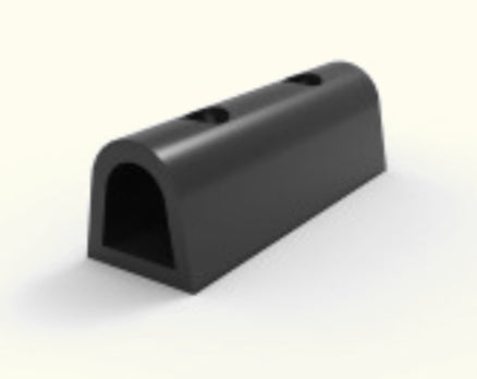 D-Section Docking Bumper Rubber 100 x 100 x 300mm