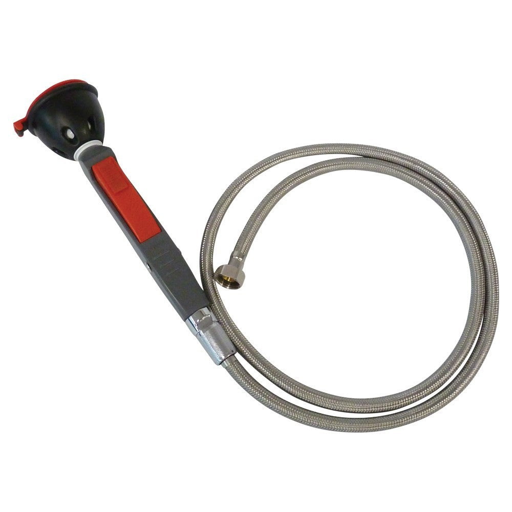 Laboratory Units - Hand Held Drench Hose Single Non Aerated Eye Wash 1.5M Hose