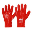 Red PVC Gloves 27cm 12pk