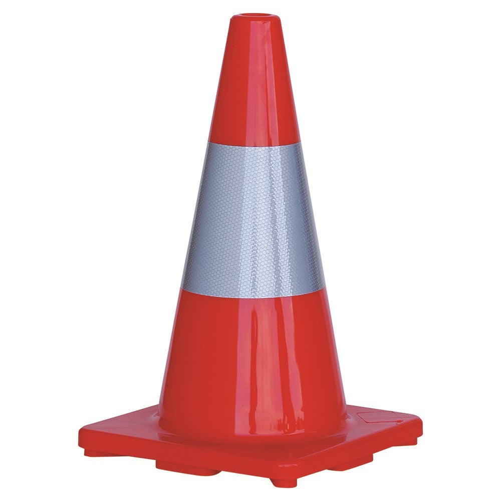 Orange PVC Traffic Cone / Reflective Tape 450mm