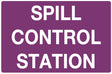 Emergency Information Sign - Spill Control Station - Cytotoxic  Metal