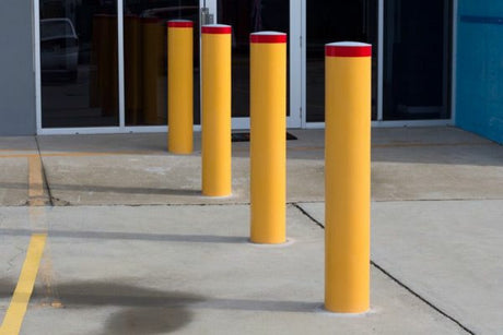 Round Bollard Heavy Duty Steel  - Galvanised and Powder Coated