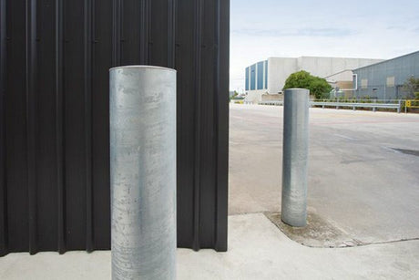 Round Bollards Heavy Duty Steel - Galvanised