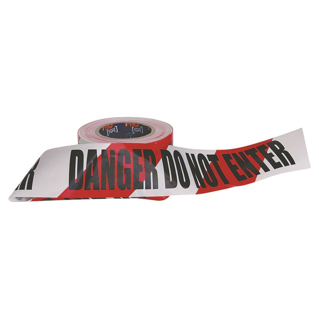 Barricade Tape - 100mx75mm Danger Do Not Enter Print 5pk