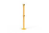 Ball Fence Gate - Post For W-Beam Surface Mounted