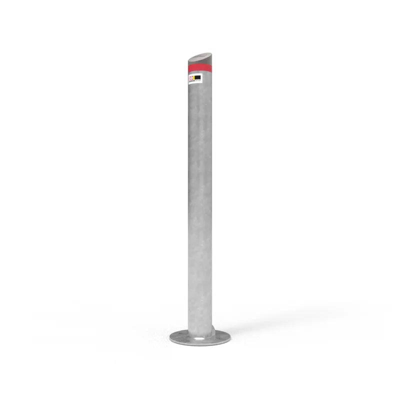 Angled Cap Heavy Duty Steel Round Bollards