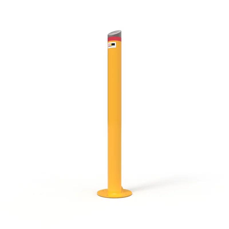 Angled Cap Heavy Duty Steel Round Bollards