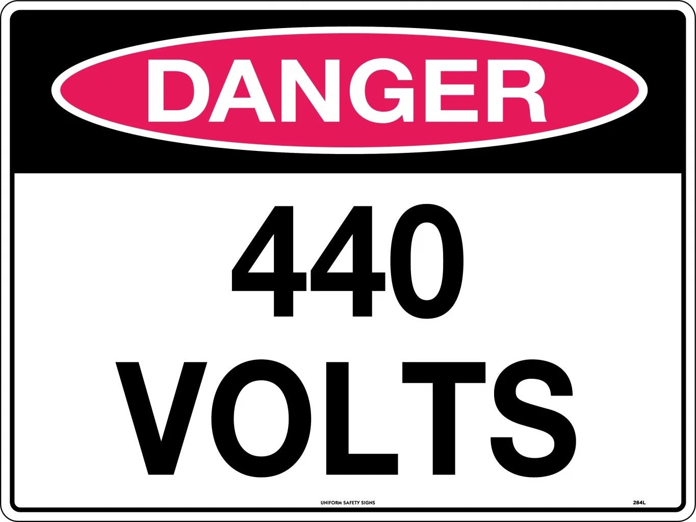 Buy Danger Sign - 440 Volts Online | $25.00 AUD