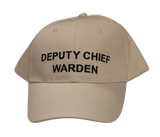 Warden Cap - White Deputy Chief Warden