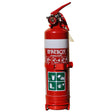 Red fire extinguisher with 'Firebox' branding on a white background