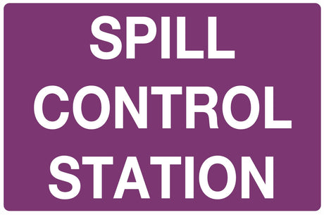 Emergency Information Sign - Spill Control Station - Cytotoxic  Metal