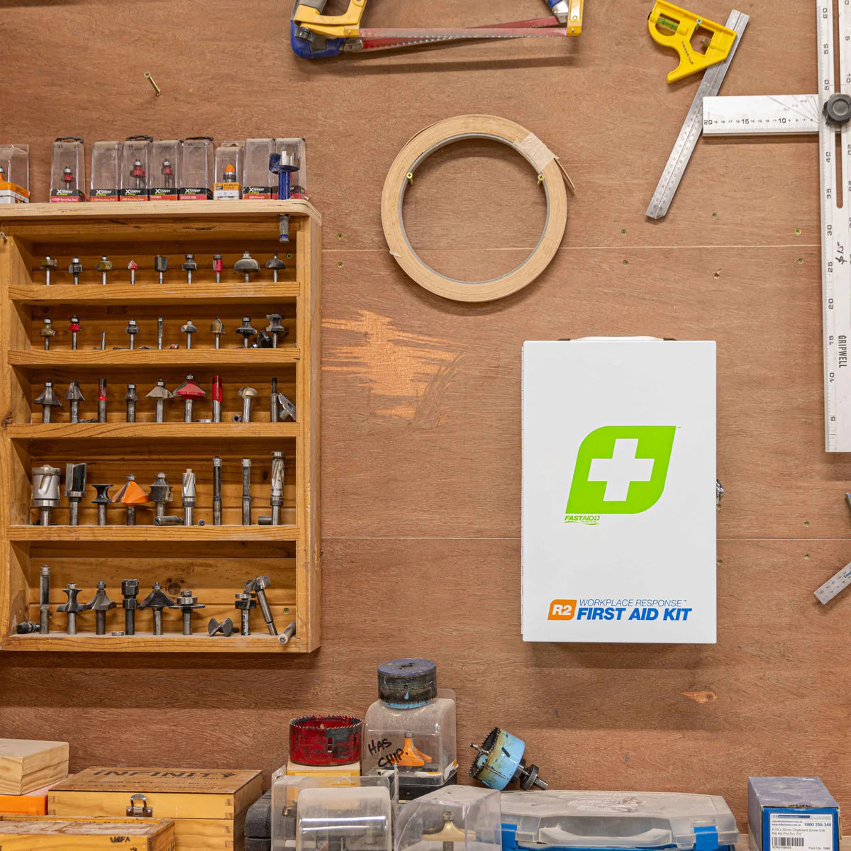 R2 Workplace Response First Aid Kit Metal Wall Mount