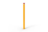 Round Bollards Economy Steel - Galvanised and Powder Coated