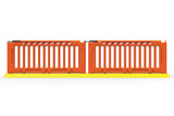 Menni-Q Pedestrian Fence Panel 2130mm Long-Polyethylene Hi-Vis Orange