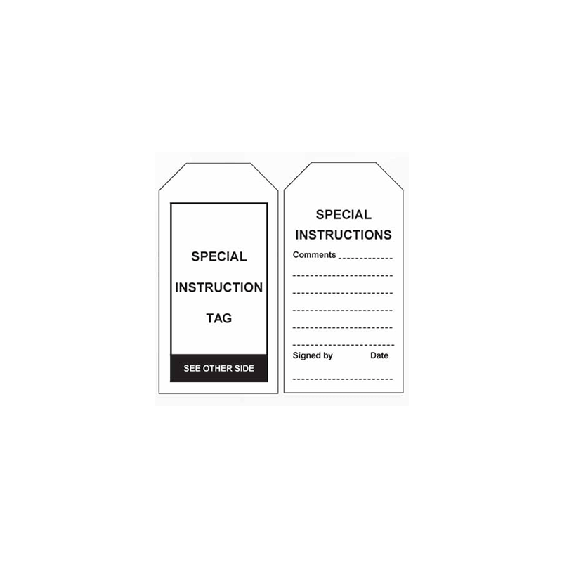 Special Instruction Tags – Pk/100