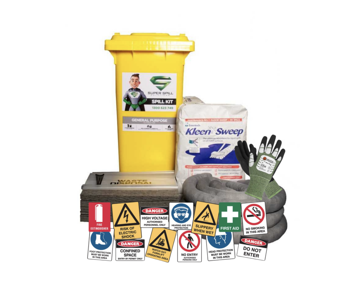 Super Spill Solutions: Keeping Safe with Signs, Gloves & Spill Kits